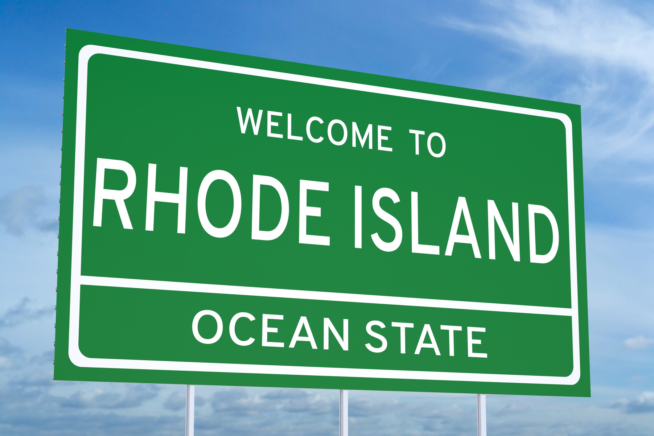 Welcome to Rhode Island state road sign - TAC Benefits Group